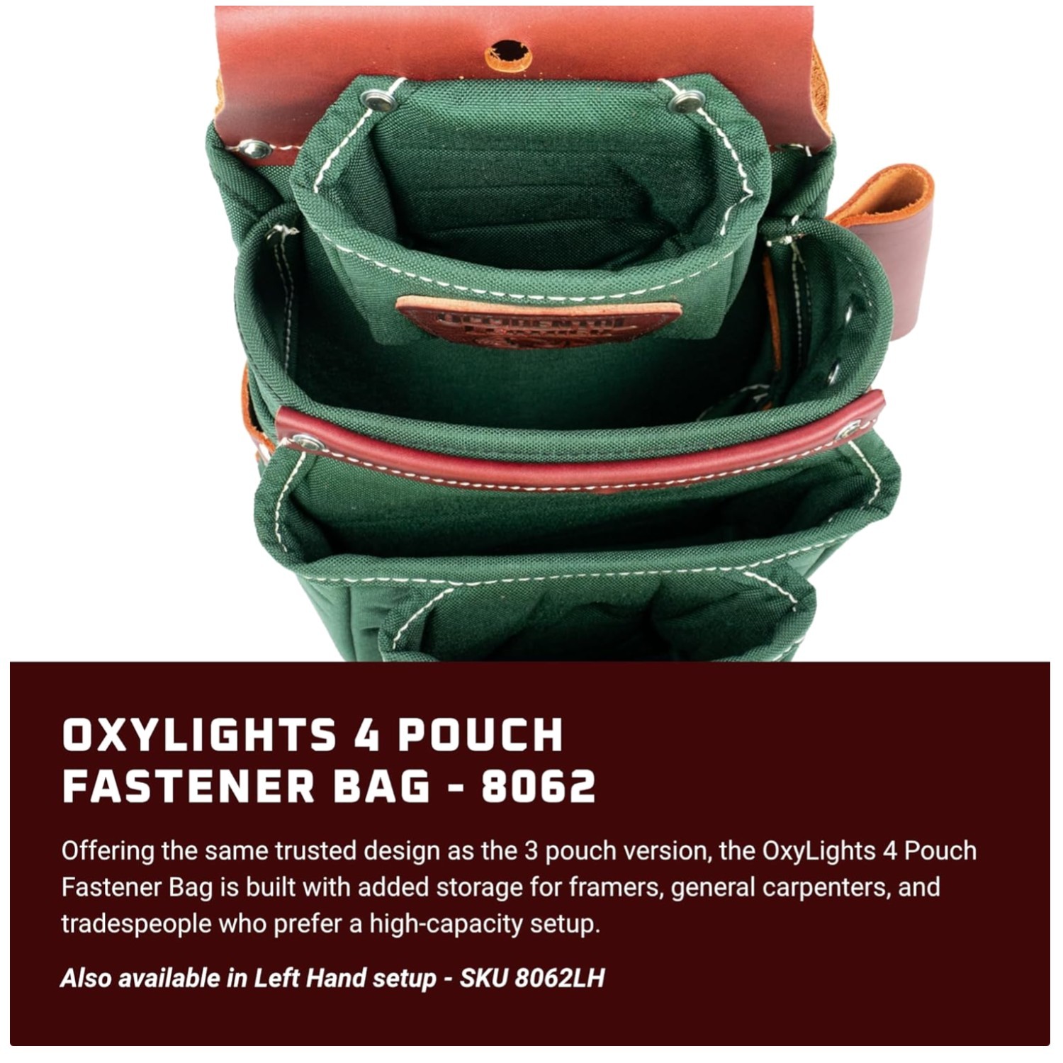 Occidental Leather 8062 4 Bag – Tool Holder Pouch