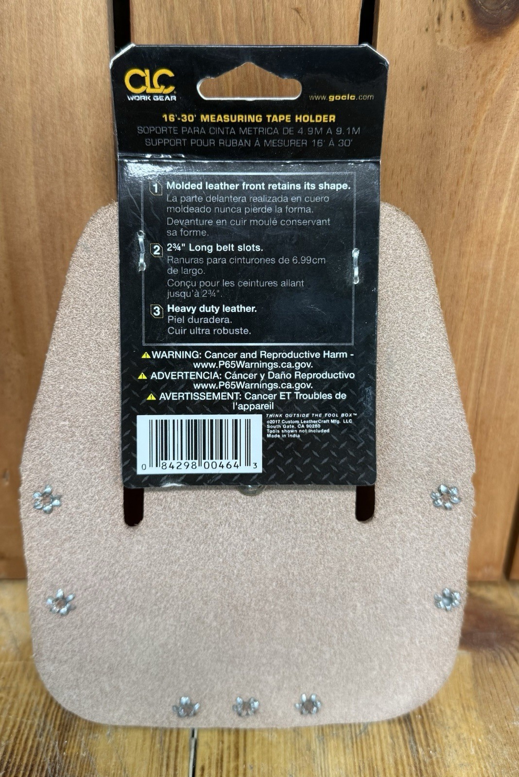 CLC Leather Tape Rule Holder 3.5×4.5in Tan