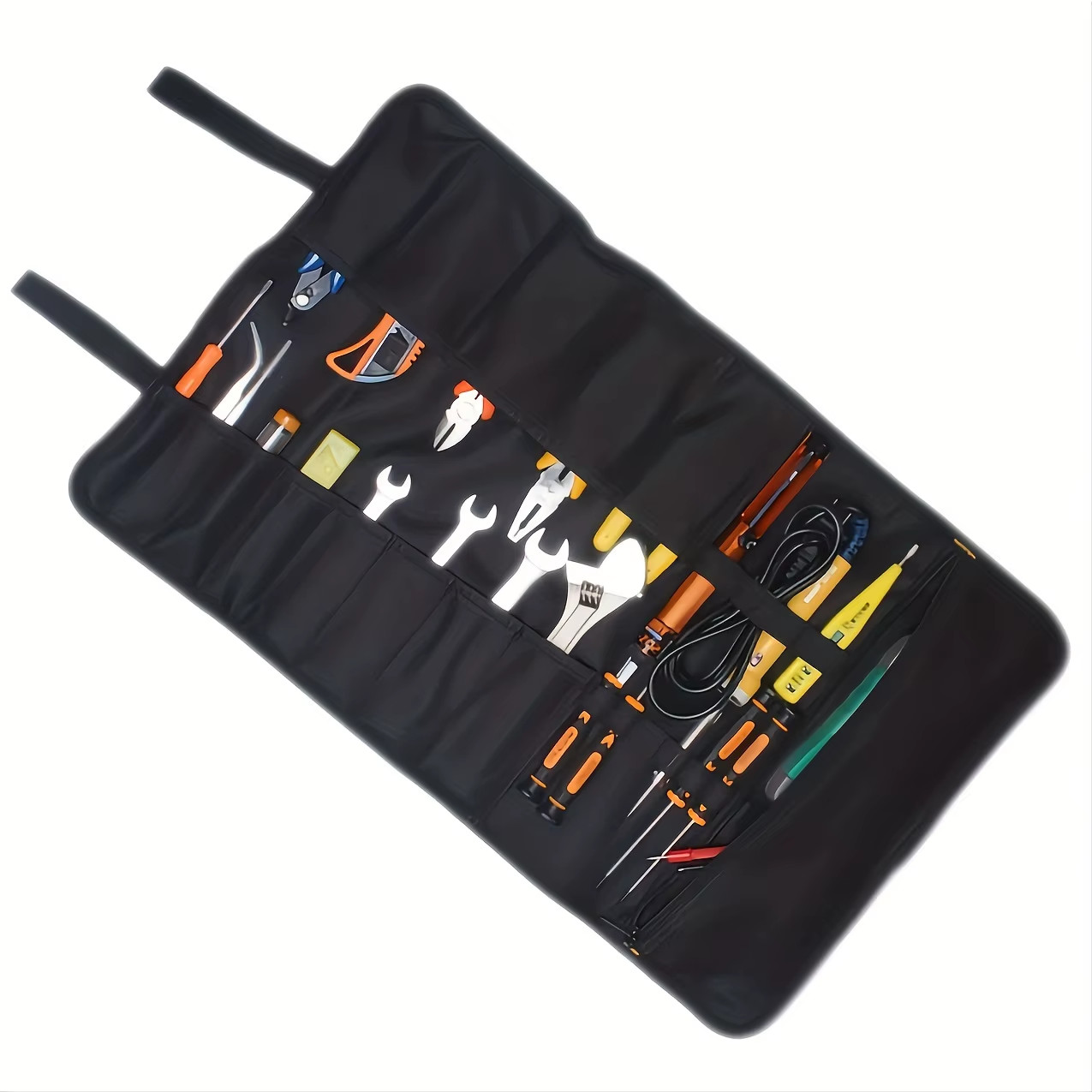 22 Pockets Oxford Canvas Folding Wrench Roll Storage Tools Waterproof Hand Rolle
