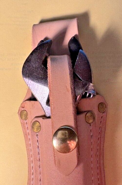 Leather Pliers USA Pouch With 6″ Pliers and 6″ Adjustable Wrench