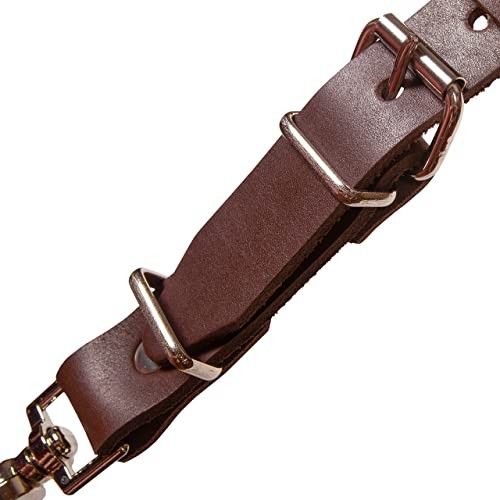 Leather Stronghold Suspension System, Comfortable Padded and Fully Brown