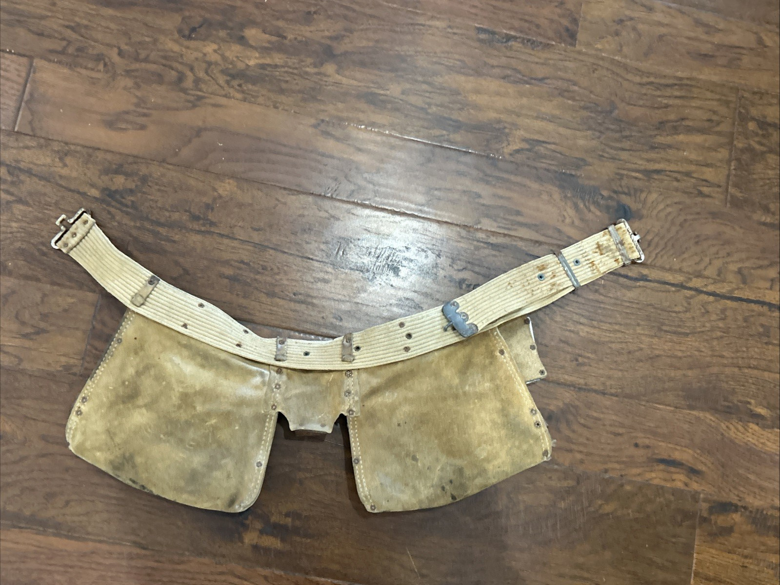 Vintage Sears Craftsman Carpenter Tool Belt Apron 45147 Heavy Top Grain Cowhide