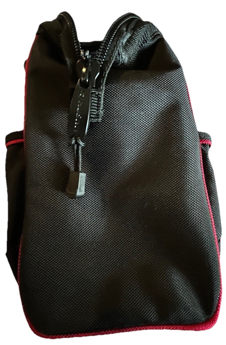 Husky Tool Bag Organizer Black Red Zip Top 13.5” Heavy Duty Contractor Tote