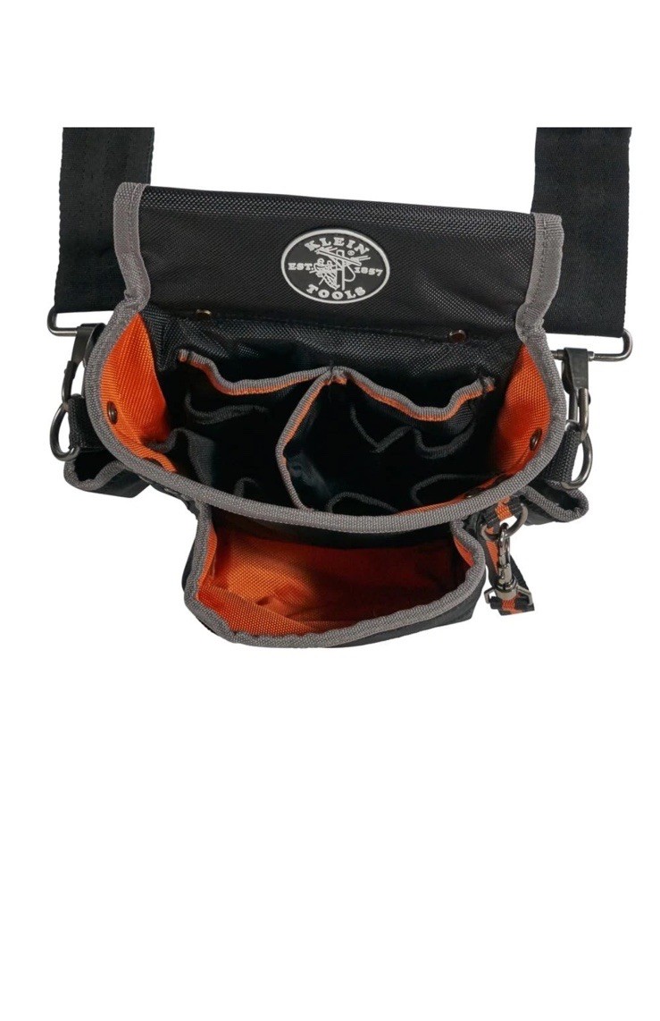 Klein Tools Utility Holster Pouch With Shoulder Strap 15 Pocket Tool Bag