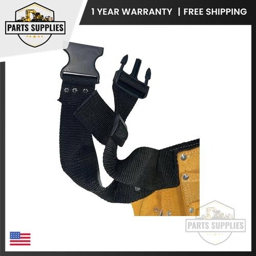 11 Pocket Leather Tool Belt w/ Quick Release Buckle Carpenter Construction Pouch