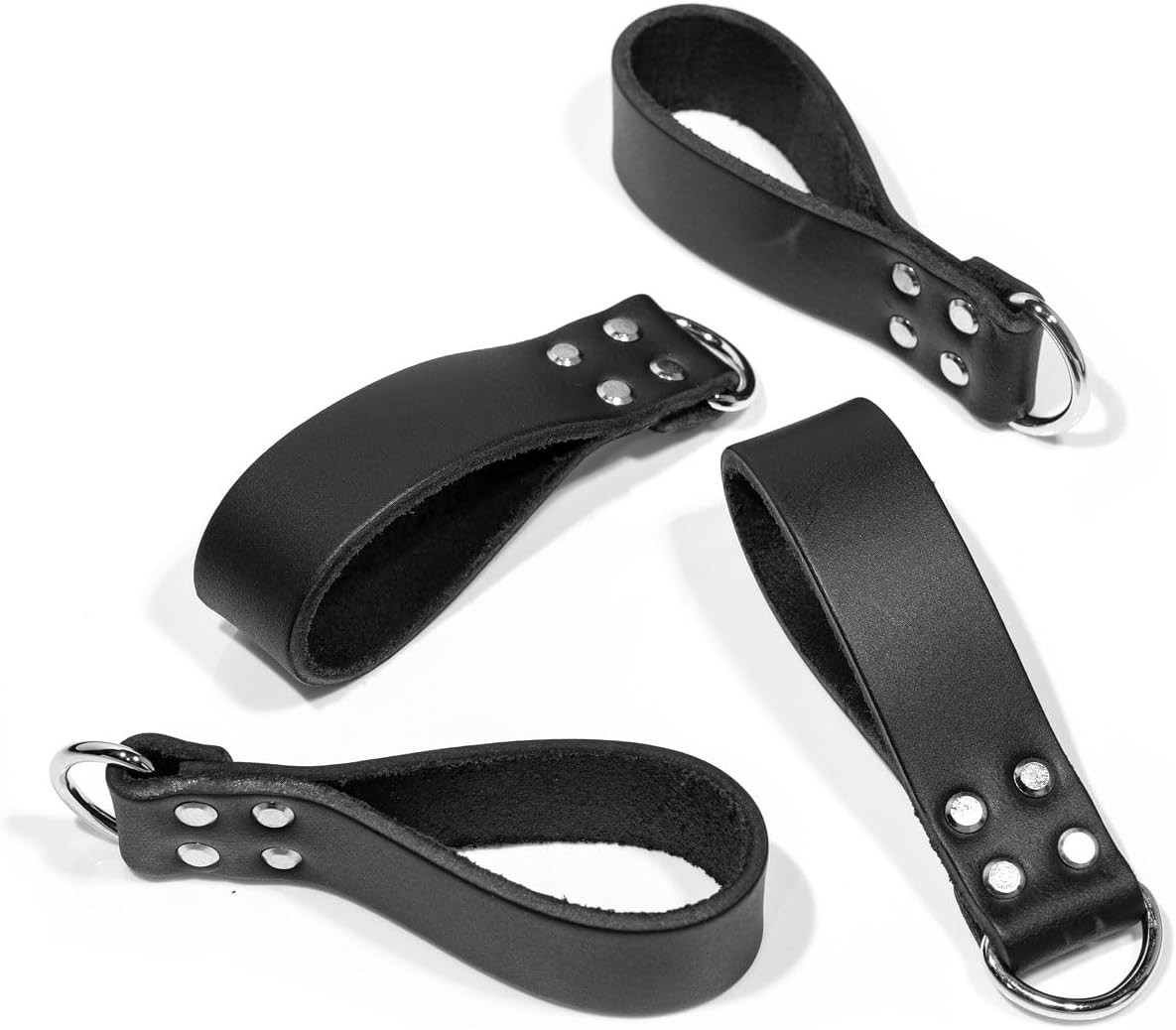 Heavy Duty Leather Tool Belt Connectors 4 Pack Suspender Loop Hooks Accessories