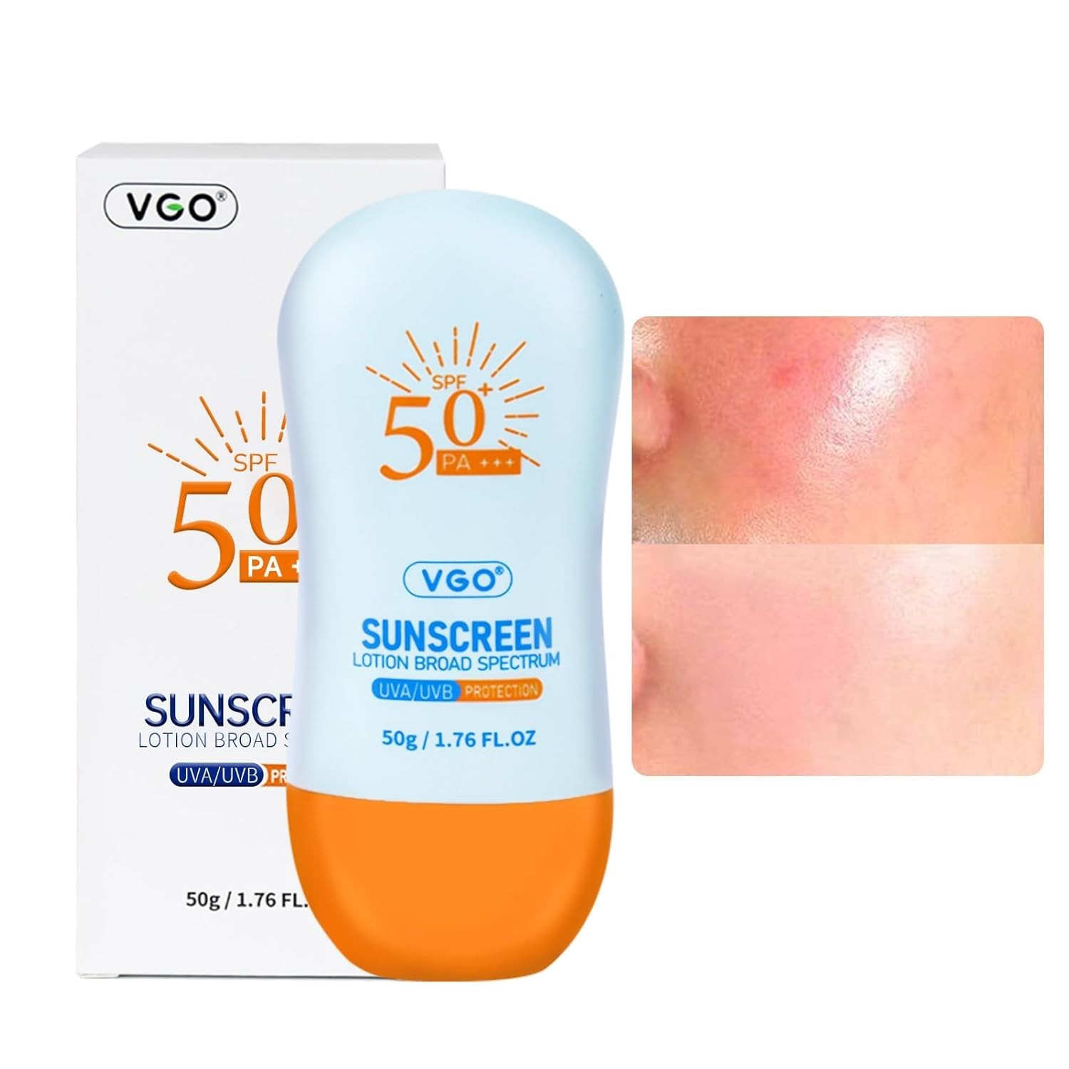 Protector Solar 50 ML 1.7 Oz Para La Cara SPF 50 Hidratante Todo Tipo De Piel