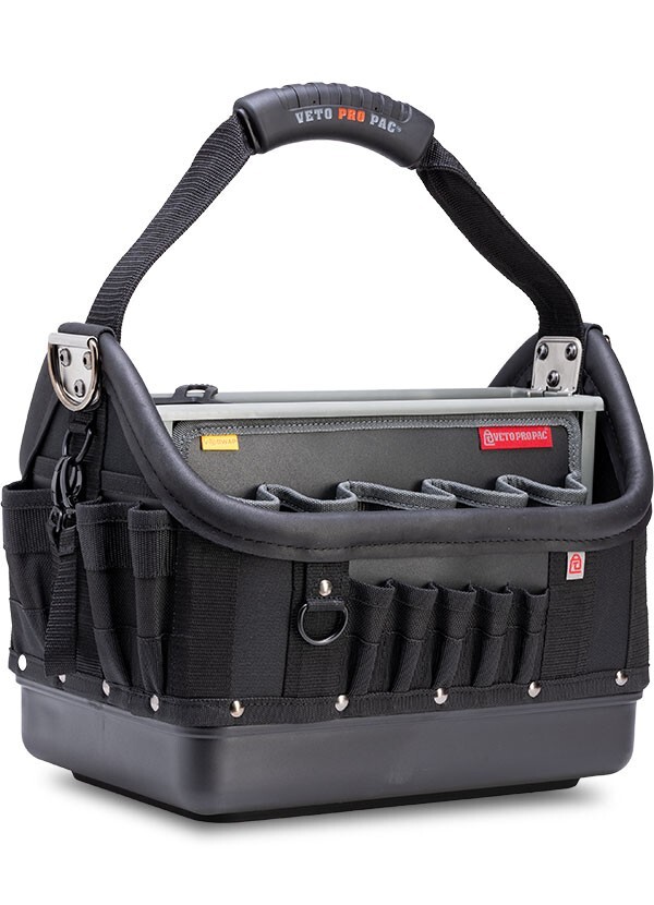 Veto Pro Pac TECH OT-LC BLACKOUT Open Top Tool Bag, VPP10790