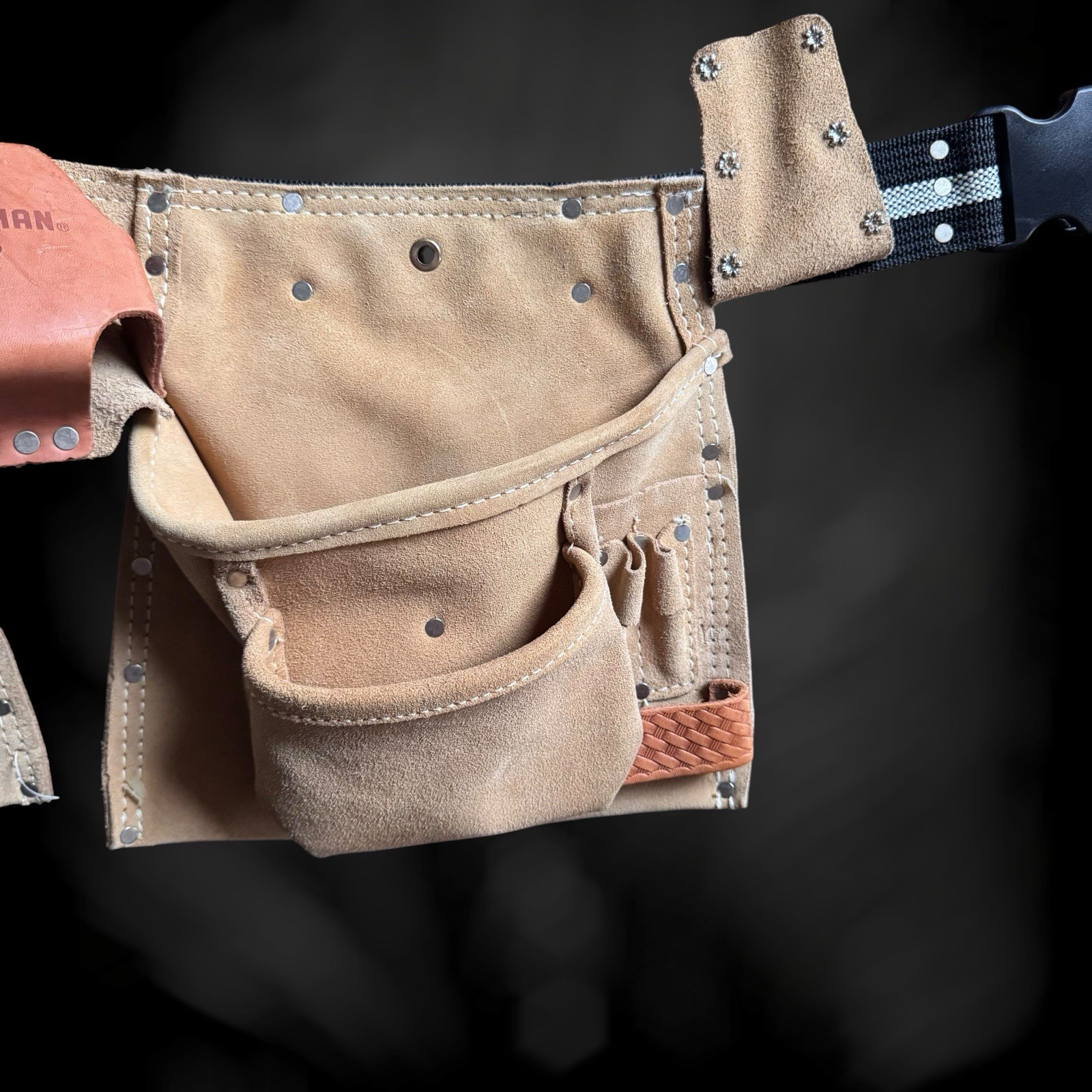 Craftsman Heavy Split Cowhide 937723 Tool Belt Work Construction * NICE *