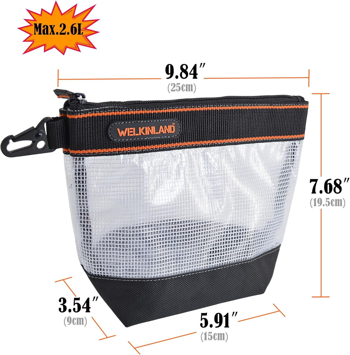 16″ Tool Bag Set with 4 Zipper Pouches for Ultimate Organization & Storage