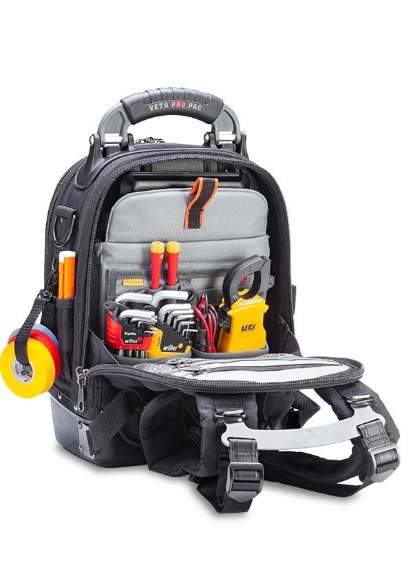 Veto Pro Pac Tech Pac MC Blackout Compact Full Featured Tool Bag