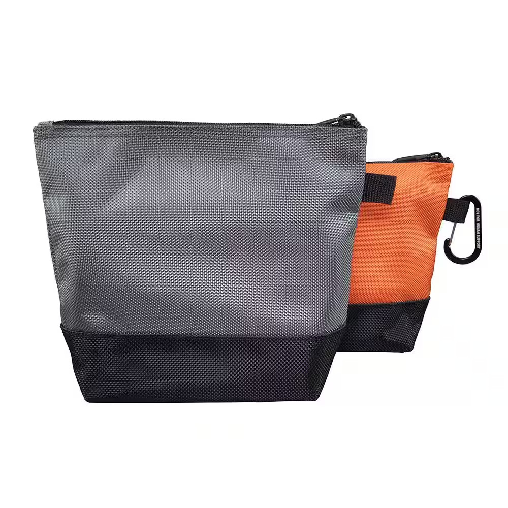 ZIPPER TOOL/MONEY BAGS (2-Pack) 9 Inch Stand-Up Multiple Colors