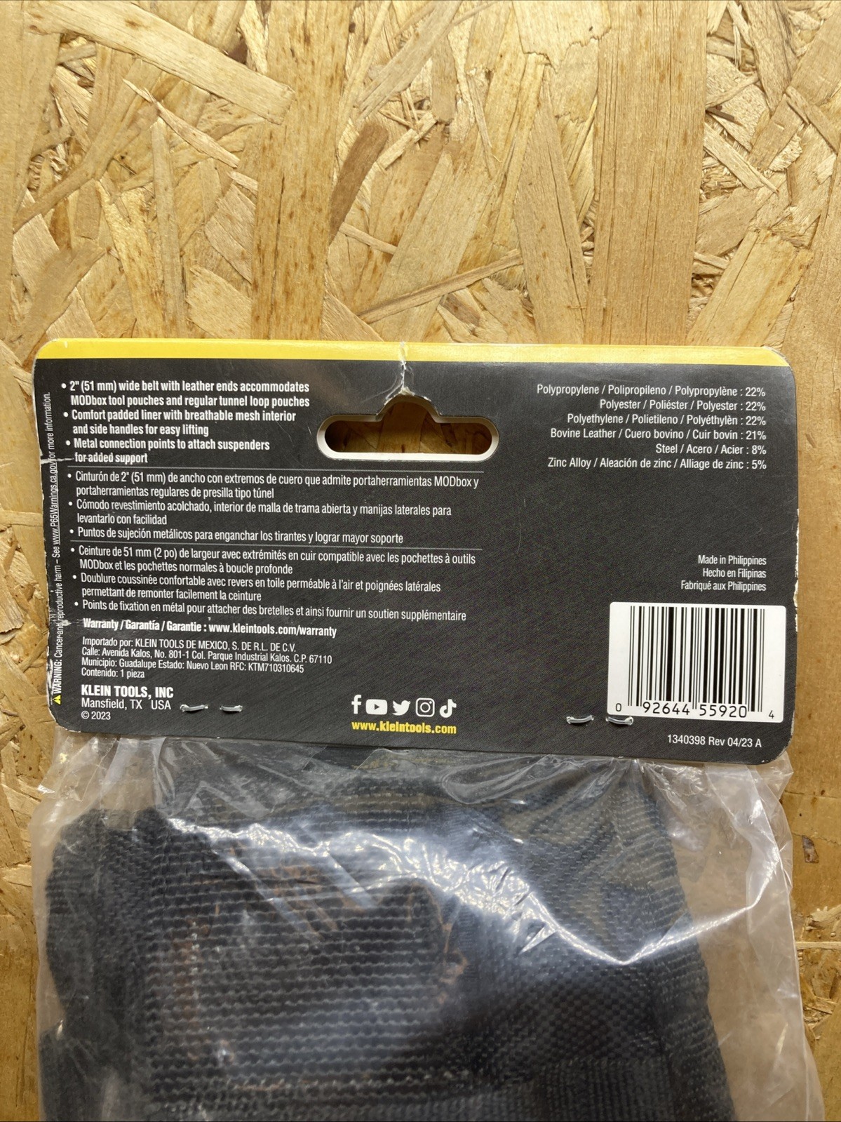 Klein Tools Tradesman Pro Tool Belt XL Model 55920