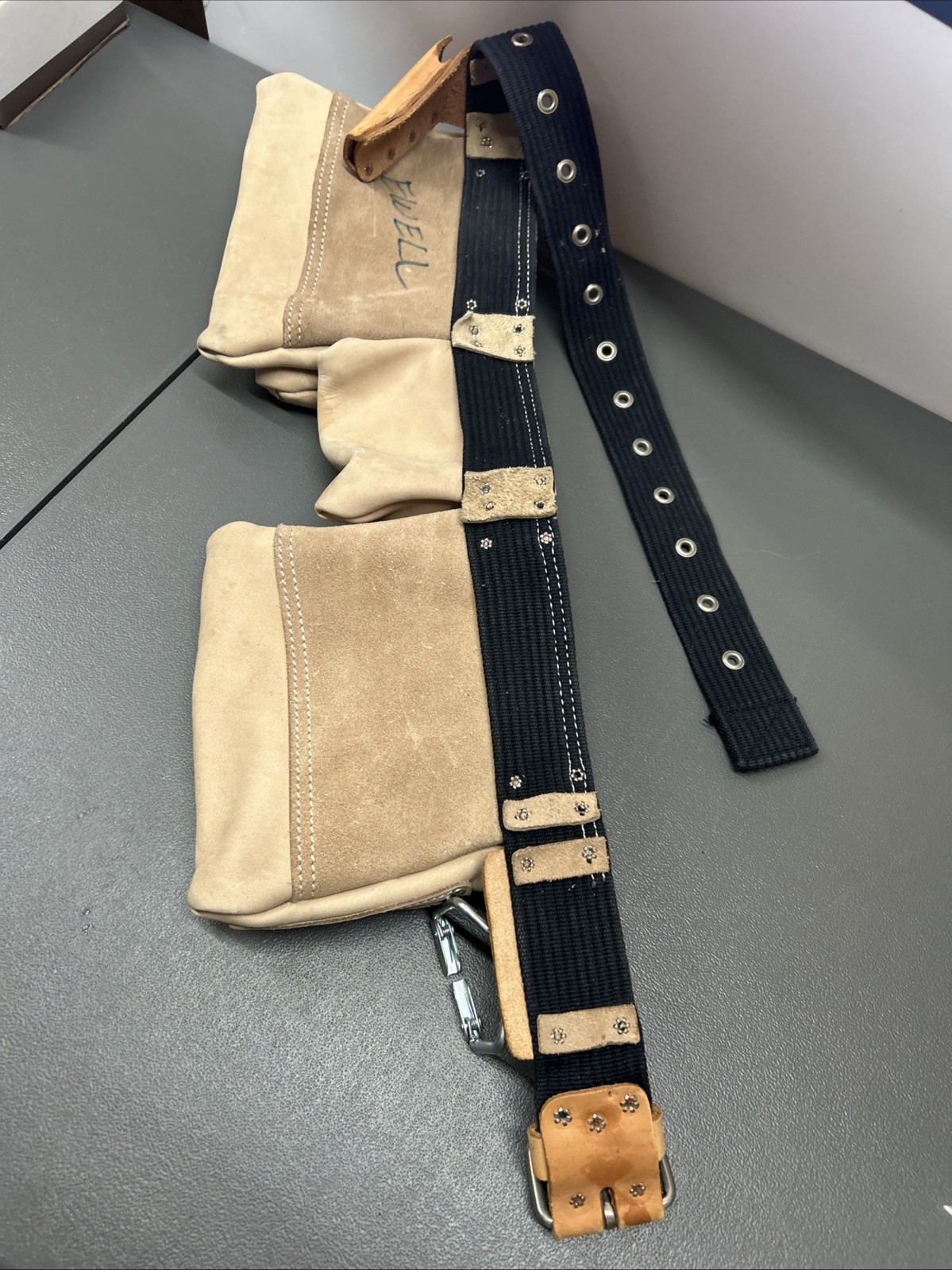 CLC Custom Leather Craft #175274 Suede Adjustable Tool Belt Made In USA