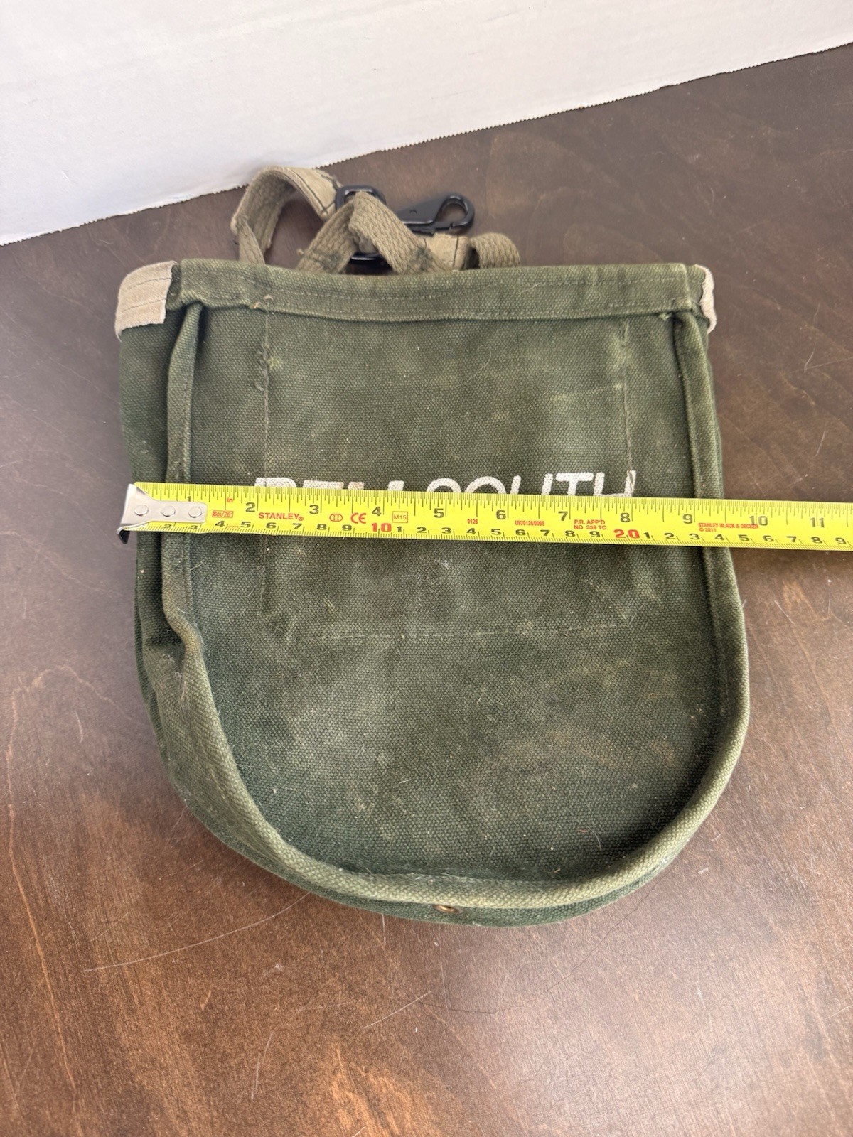 Vintage BellSouth Nut & Bolt Bag Heavy Green Canvas Duck