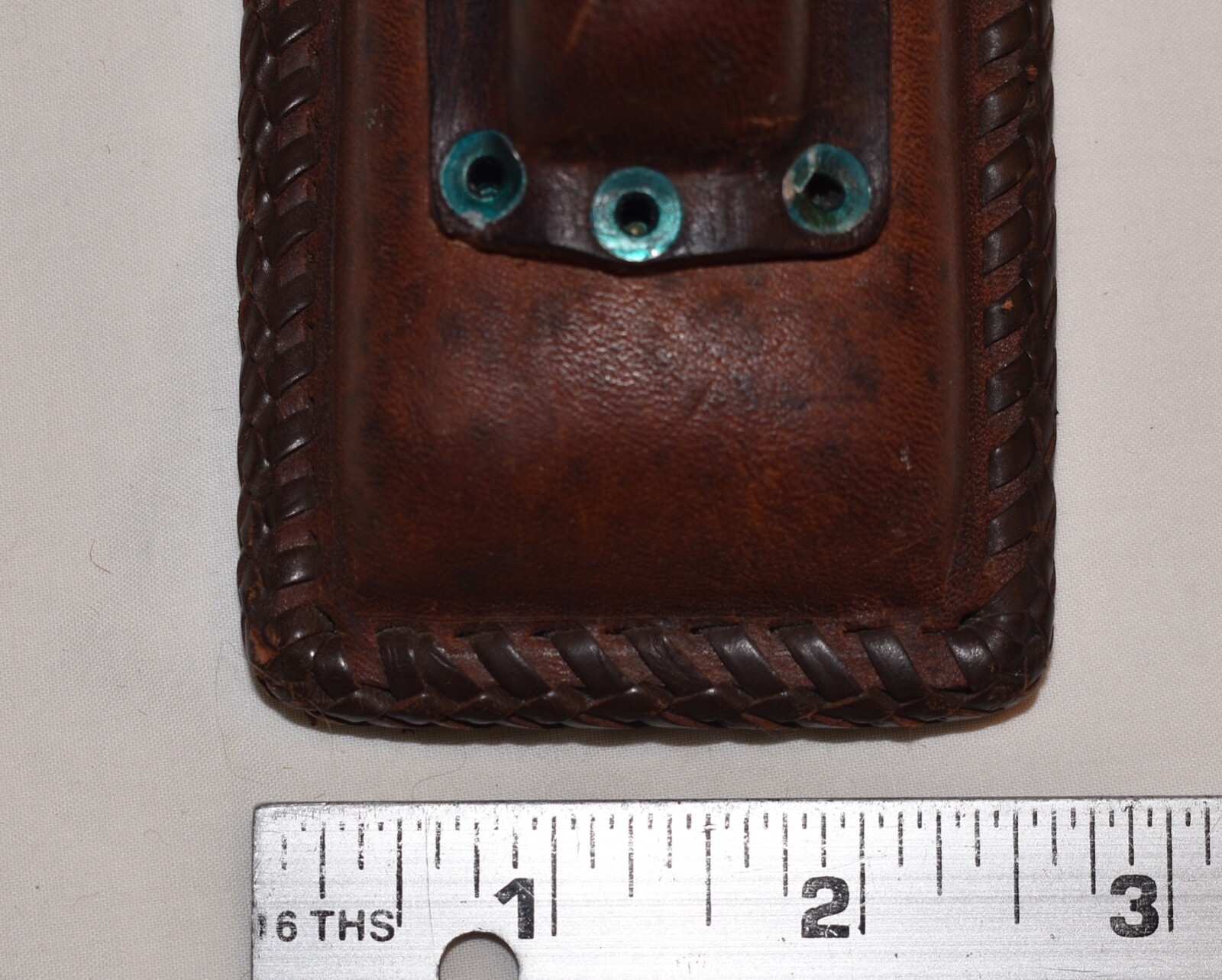 Vintage Unbranded Heavy Leather Tool Pouch Holster Sheath – Two Pocket