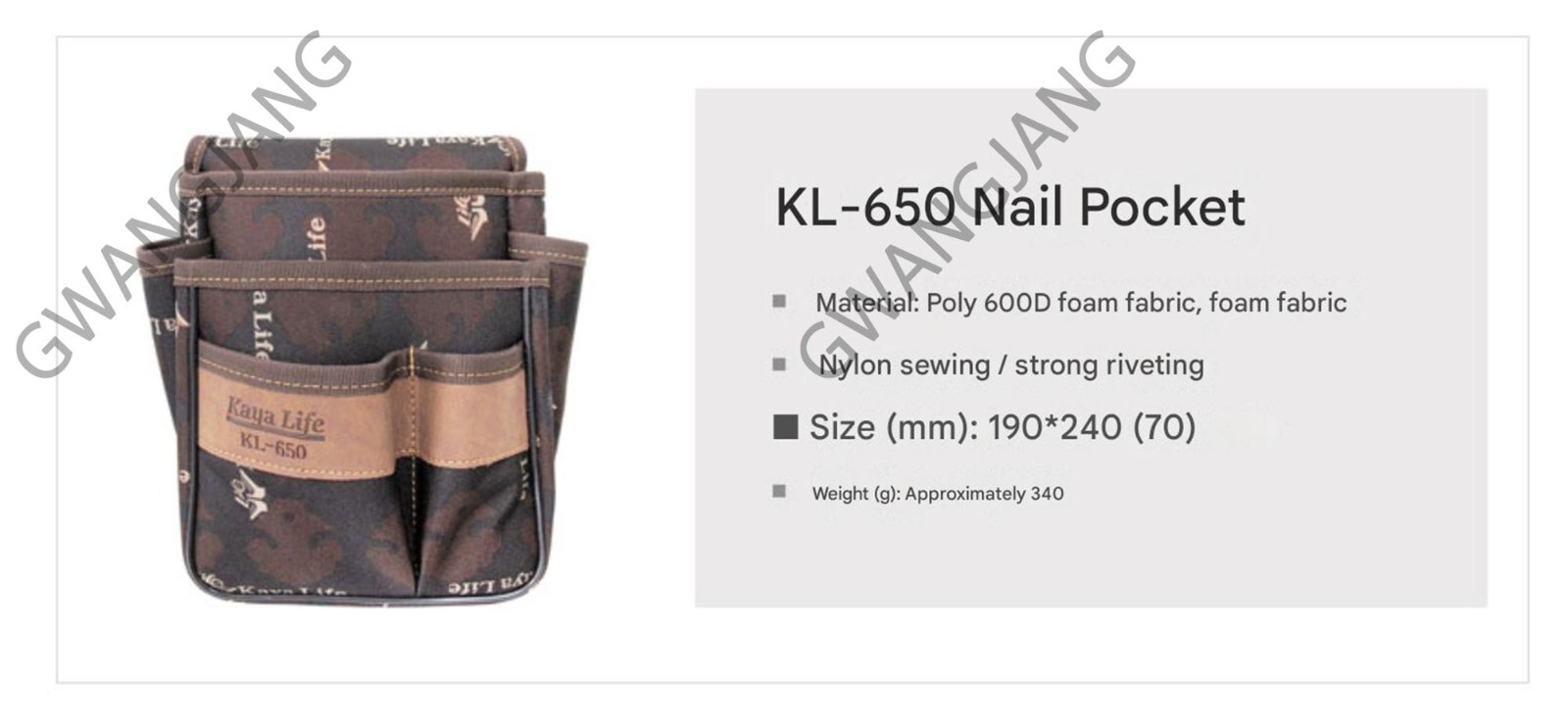 Kaya KL-600 Work Tool Belt Suspenders Drill Pouch Holder DIY Easy Hand Work aa