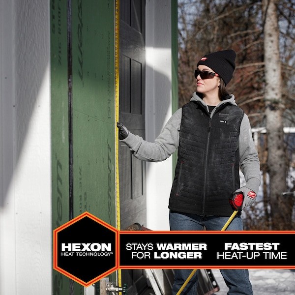Milwaukee Tool F300g-212X Axis Heated Vest, Polyester, 2 To 8 Hours Heating