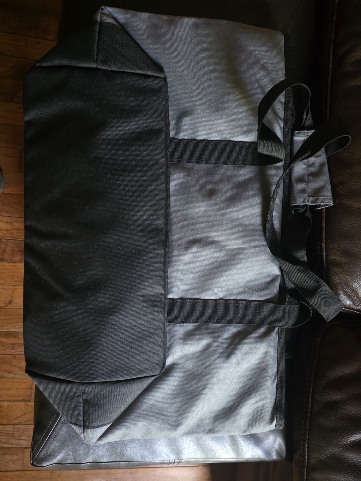Snap-on Gray/Black Fabric Tool Bag Tote w/ Handle Zipper Closure