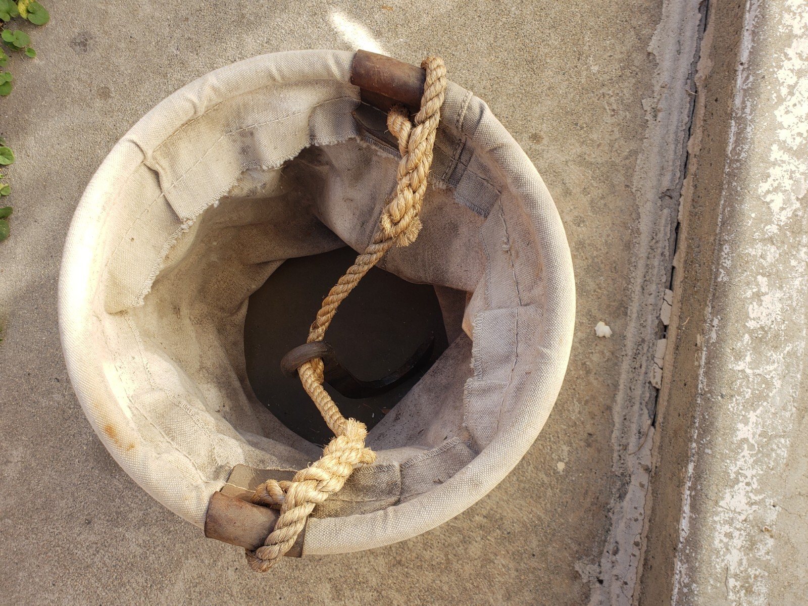 Rare Vintage R.H. Buhrke Lineman Bag / Bucket 12″ w/Hook