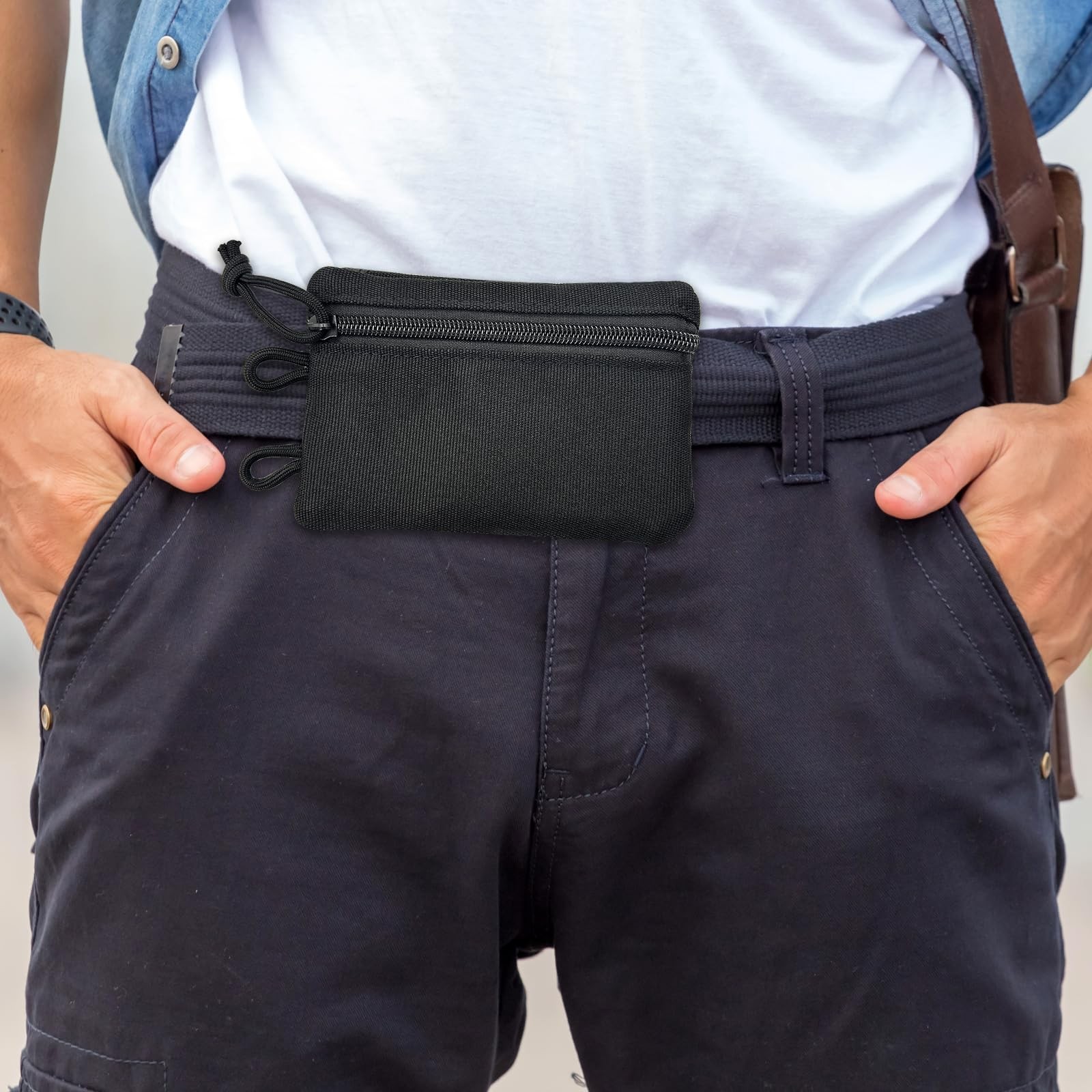 Small Small EDC Pocket Pouch – EDC Organizer Pouch with 4 Pockets for Men, Mini