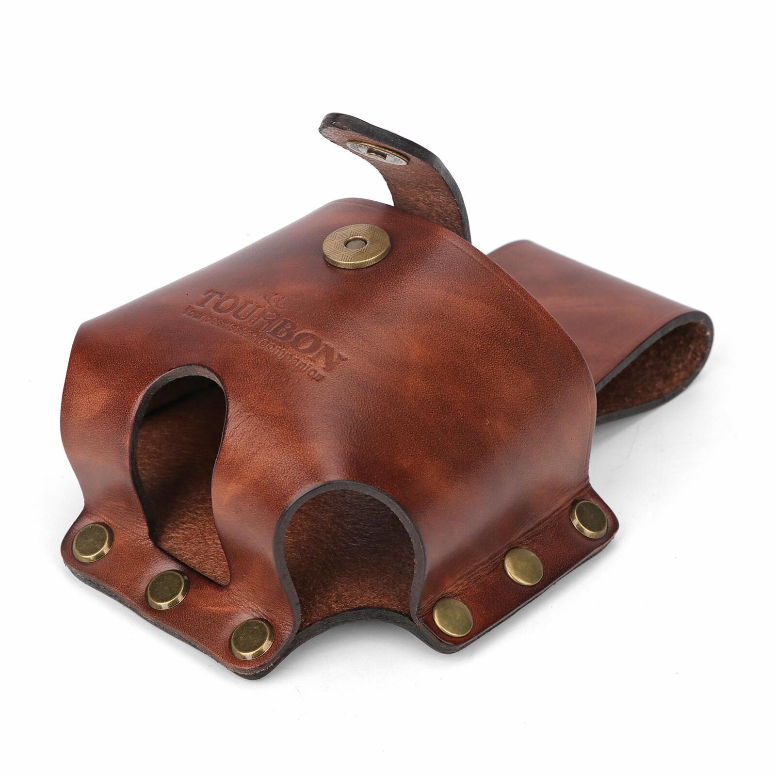 TOURBON Leather 10M Tape Measuring Hanger Holder Tool Belt Carry Pouch Holster