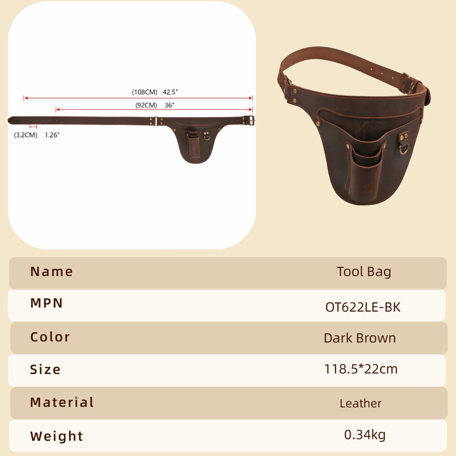 TOURBON Garden Florist Belt Bag Storage Pouch Waist Tool Holster-Special Offer