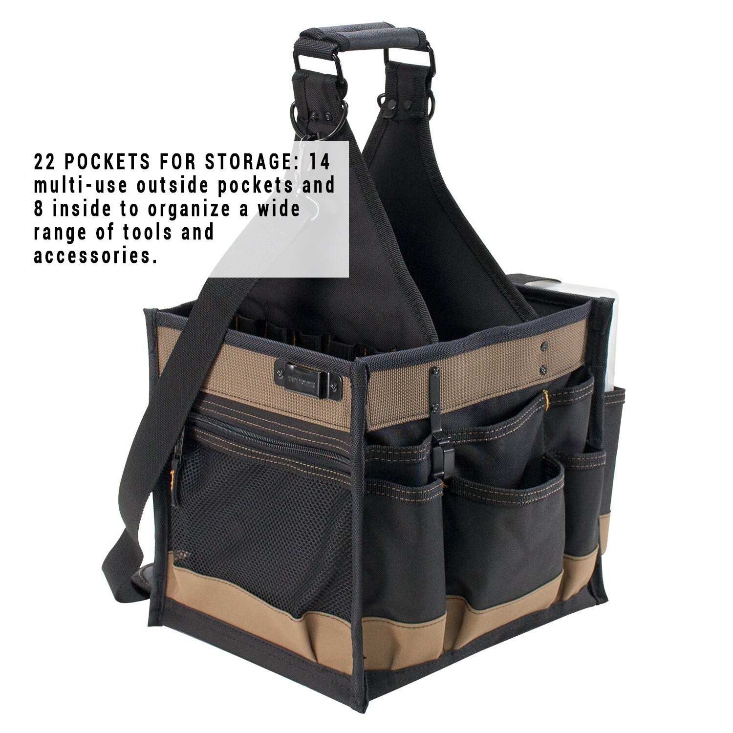 CLC Custom LeatherCraft 1528 Large Electrical and Maintenance Tool Carrier, B…