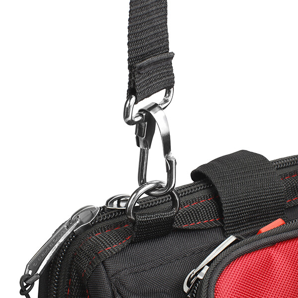 WORKPRO 16″ Wide Mouth Heavy Duty Tool Bag Tool Tote Storage 40Pocket Zipper Bag