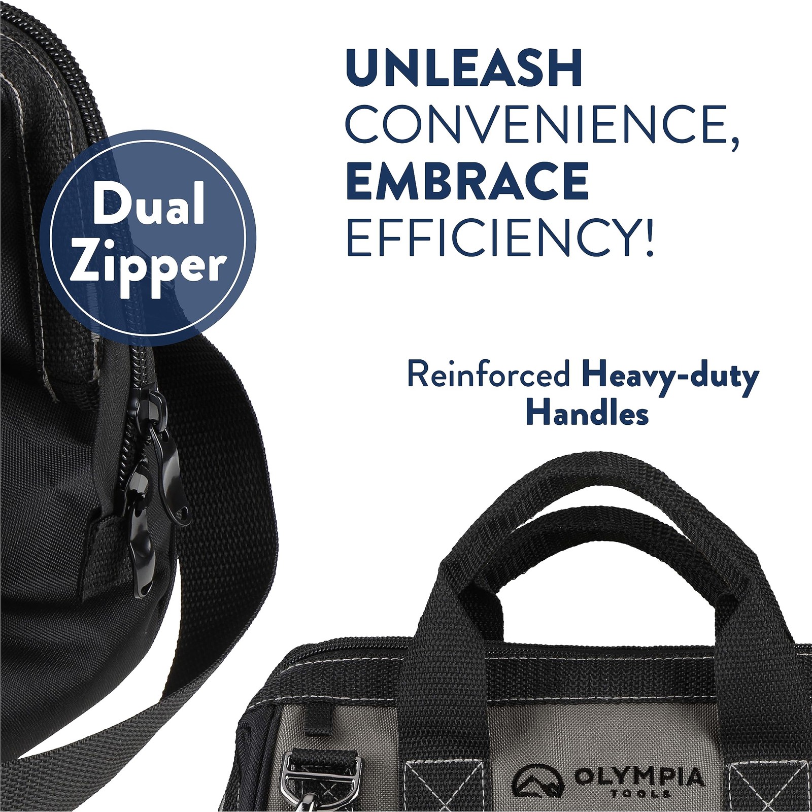 S Bag 12 Inch Heavy Duty Tools Bag With 4 Large Pockets Adjustable Shouder Strap