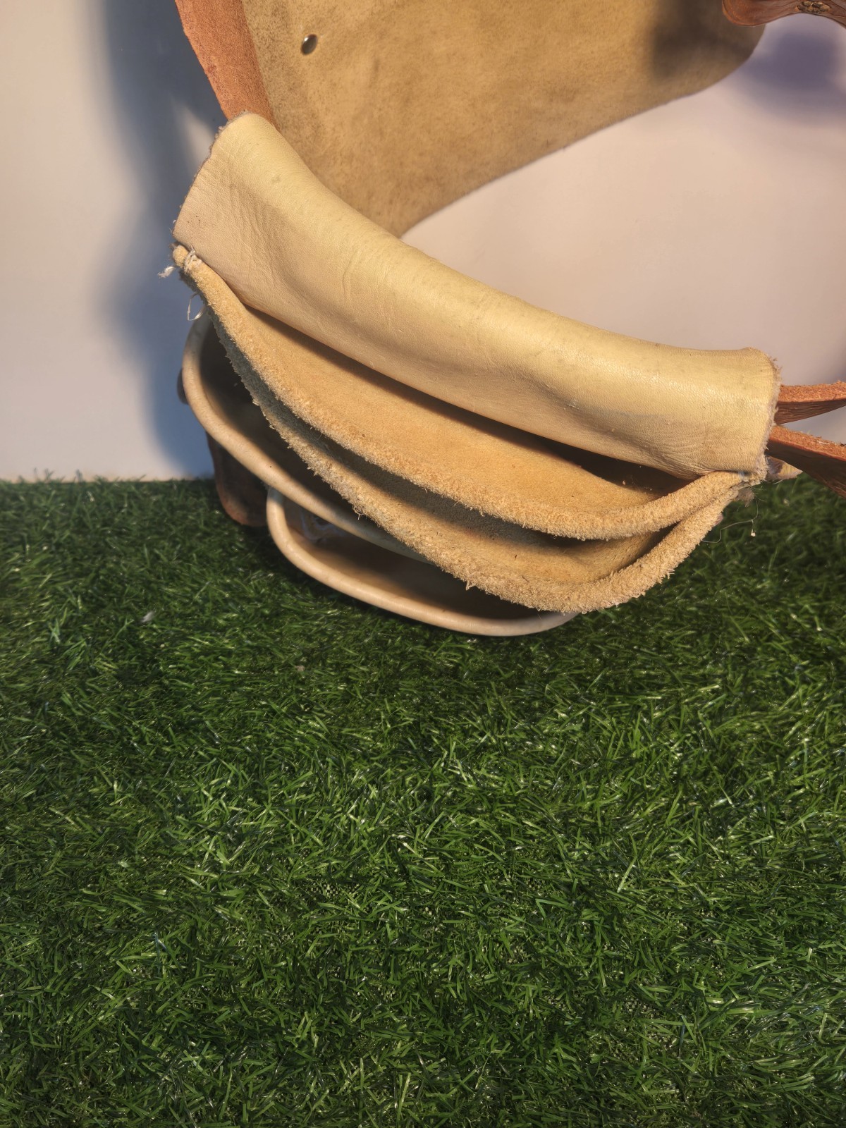 2 w/ belt – Craftsman 937542 Tan Suede Leather Multi Pocket Tool Pouch Riveted