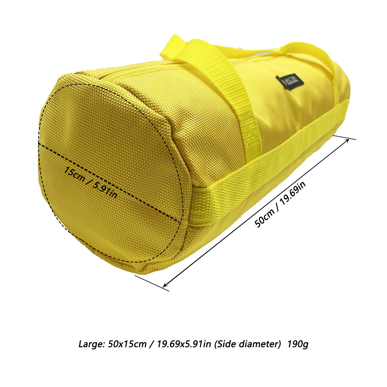 16-20inch Yellow Tool Bag with Zippers Muti-Purpose Waterproof Storage Portable