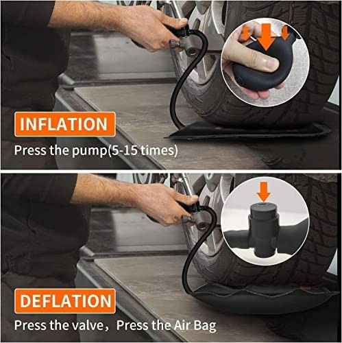 Inflatable Air Wedge Bags Pump Tool – 3 Pack Leveling Kit, 300 LB Capacity, Mult