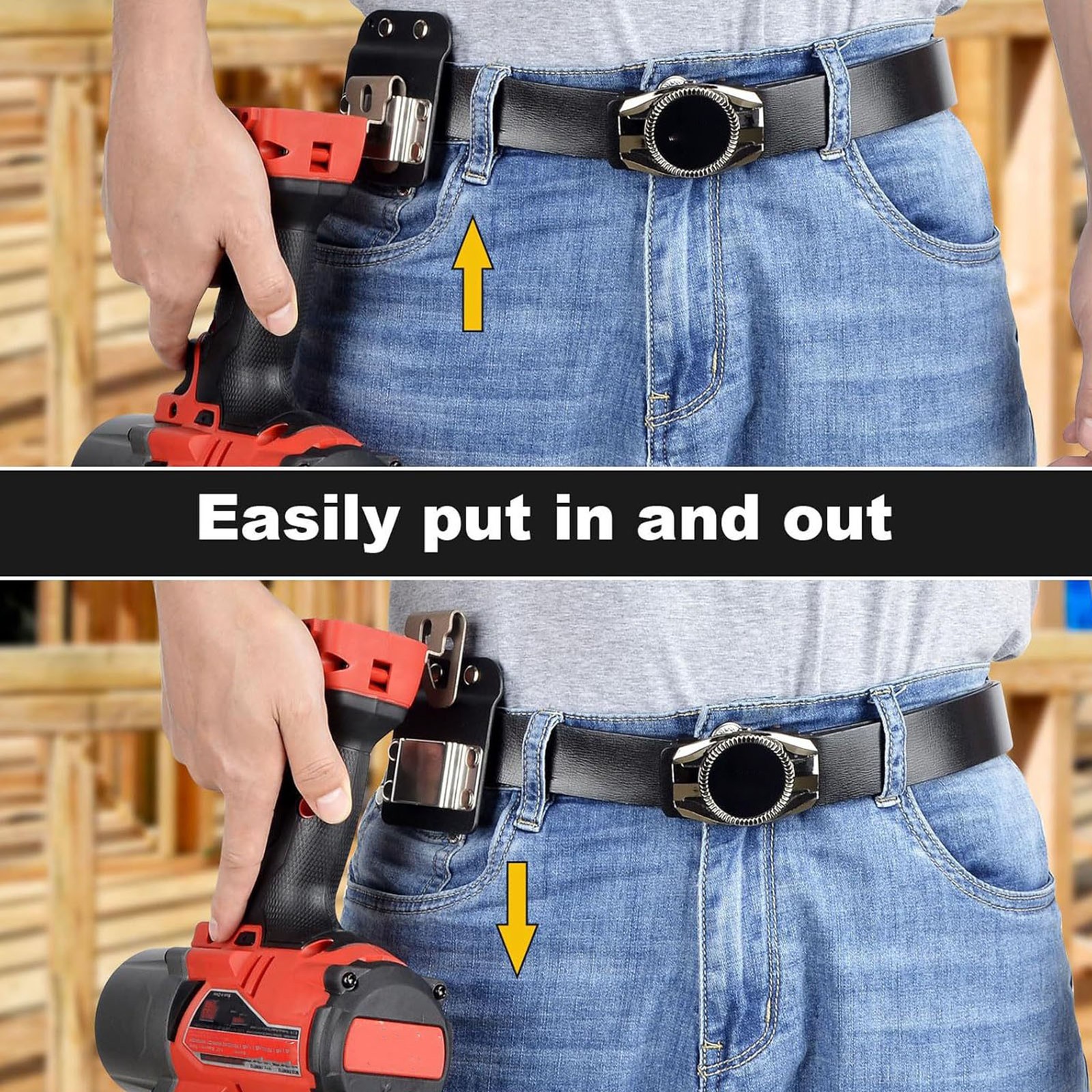 Portable Stainless Steel Drill Belt Holder For Electric Drill Excellent