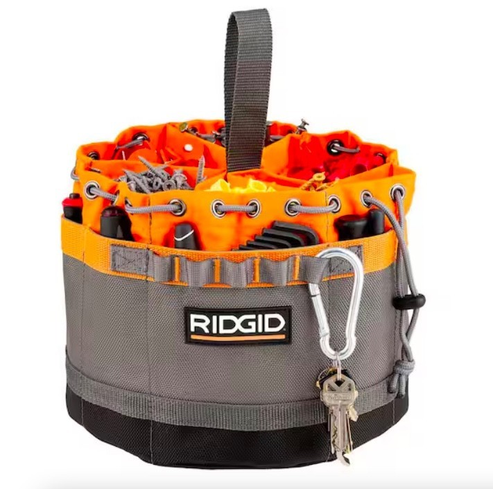 10 in. 19 Pocket Grade Small Parts Organizer Tool Bag