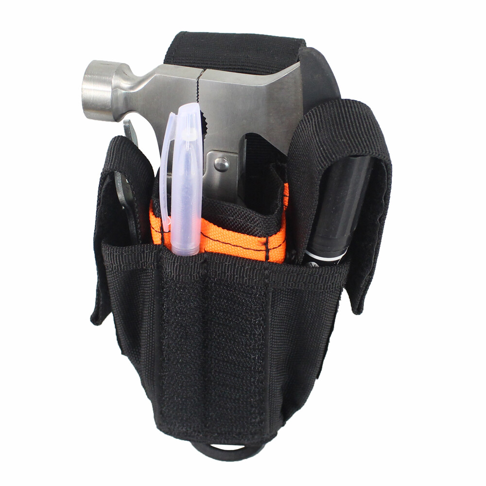 Tactical Tool Molle Pouch Organizer Multiple Plier Pencil Knife Pocket Holder