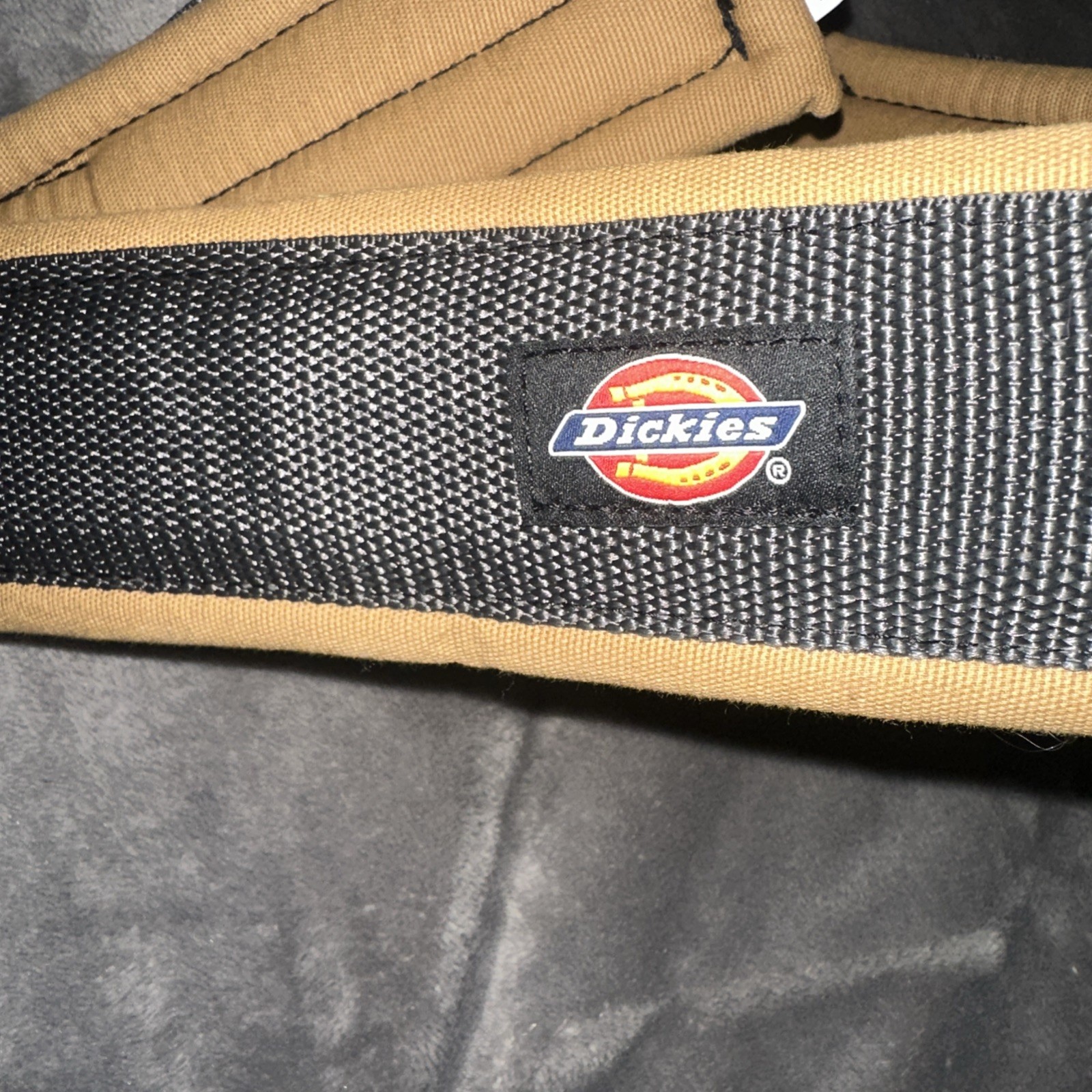 Dickies 3 Inch Padded Work Belt Gray Tan Adjustable 32 To 56 Inches 57001