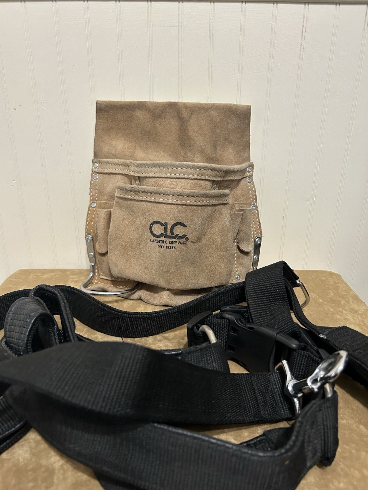 CLC Work Gear 1923X Leather 10 Pocket Carpenter Nail &Tool Bag Pouch For Belt