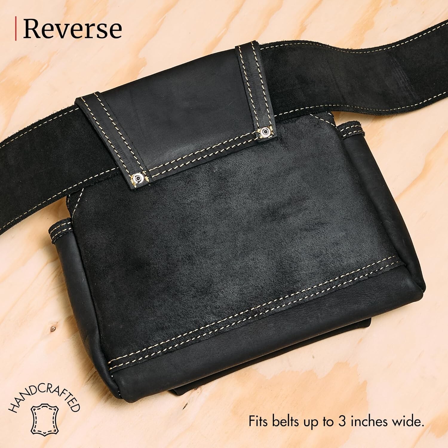 Brand New, Unopened FESA Leather Nail Pouch Attachment – Heavy Top Grain Black