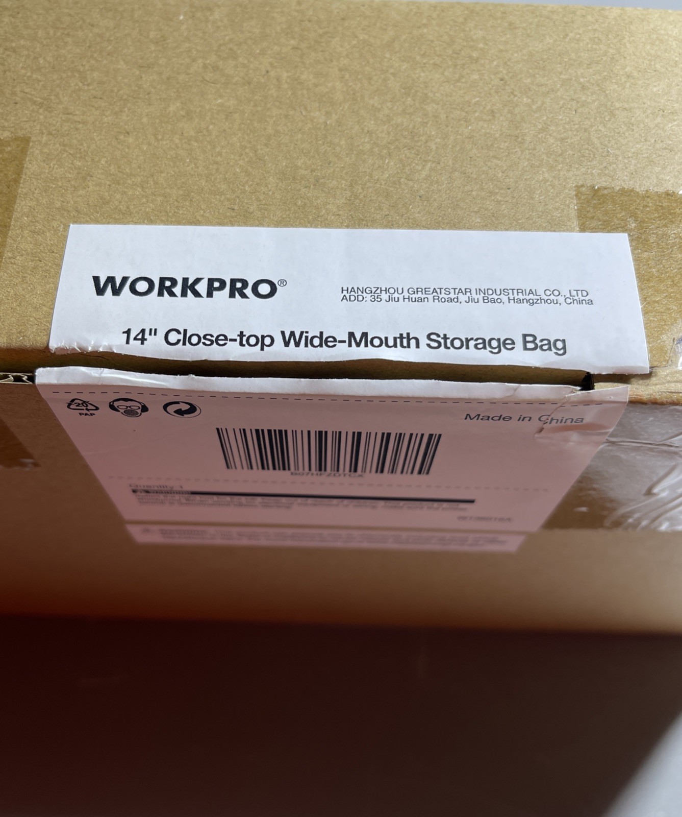 Workpro 14” Close-Top Wide Mouth Storage Bag Tool Bag W136016A Blue / Black