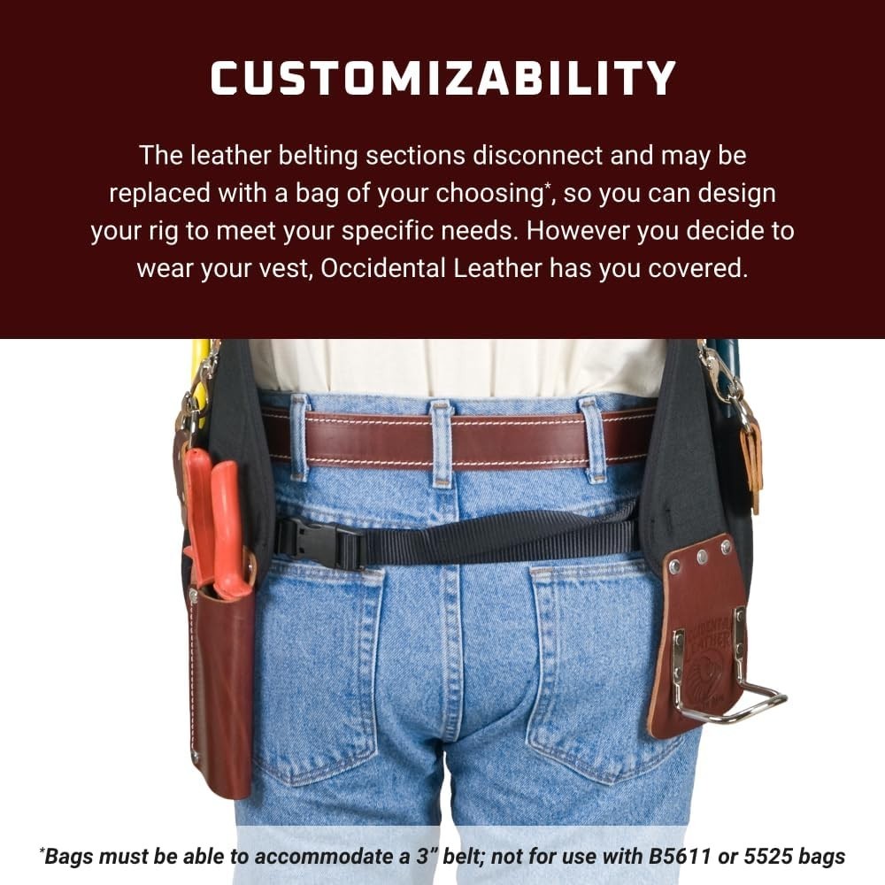 Occidental Leather 2500 Stronghold SuspendaVest Beltless Tool Belt