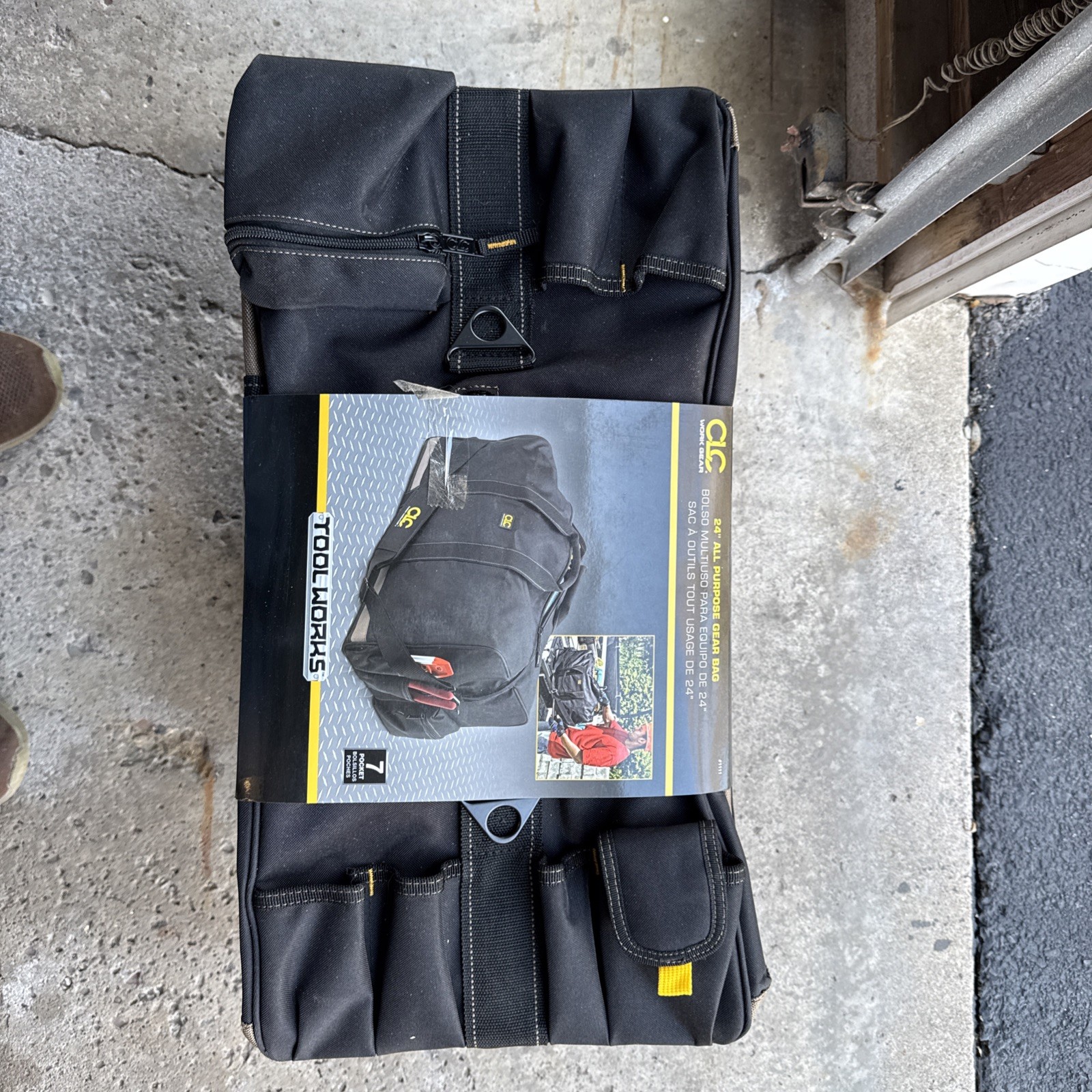 CLC Work Gear 1111 Tool Bag, Black, Polyester, 7 Pockets