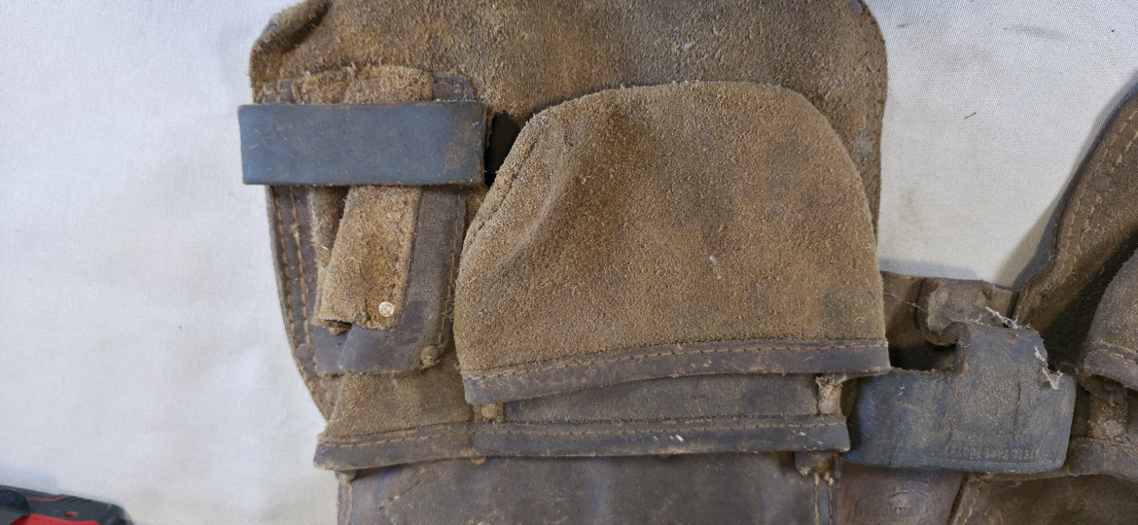 Craftsman No 45147 Vintage Leather Carpenter Tool Apron Belt Combination Square