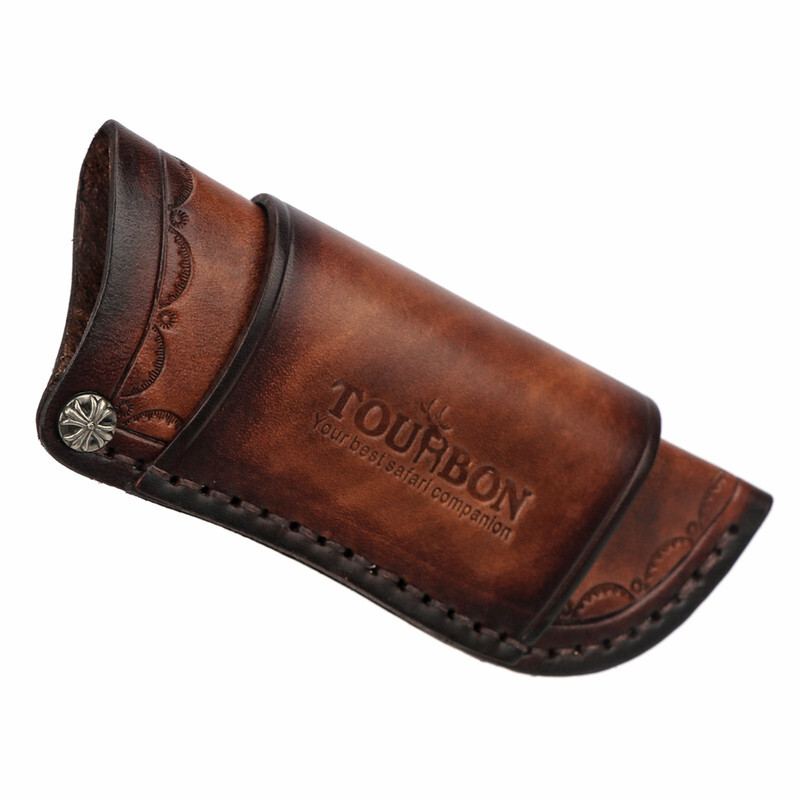 TOURBON Pocket Folding Knife Sheath 4″ Fixed Blade Belt Holster Cover Camping