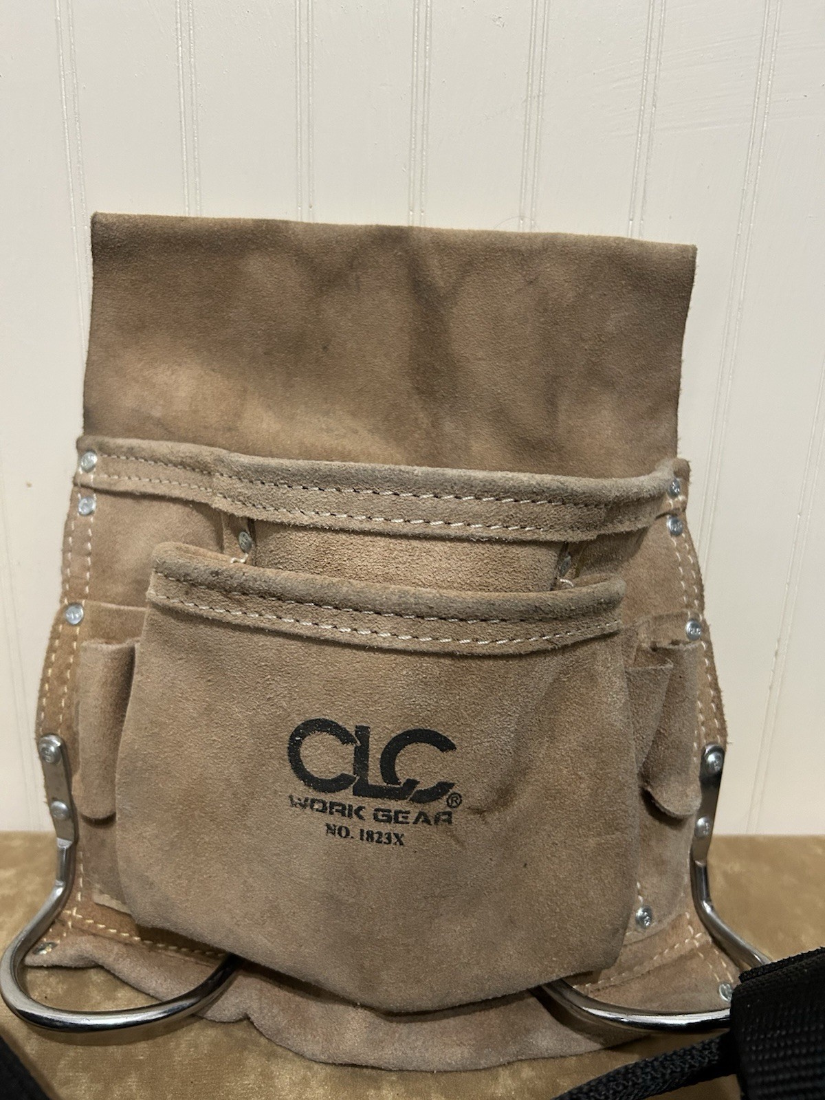 CLC Work Gear 1923X Leather 10 Pocket Carpenter Nail &Tool Bag Pouch For Belt