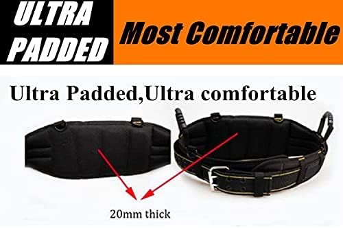 Padded Tool Belt Comfortable Tool Belt for Men Heavy Duty Work Tool Belt With Ba