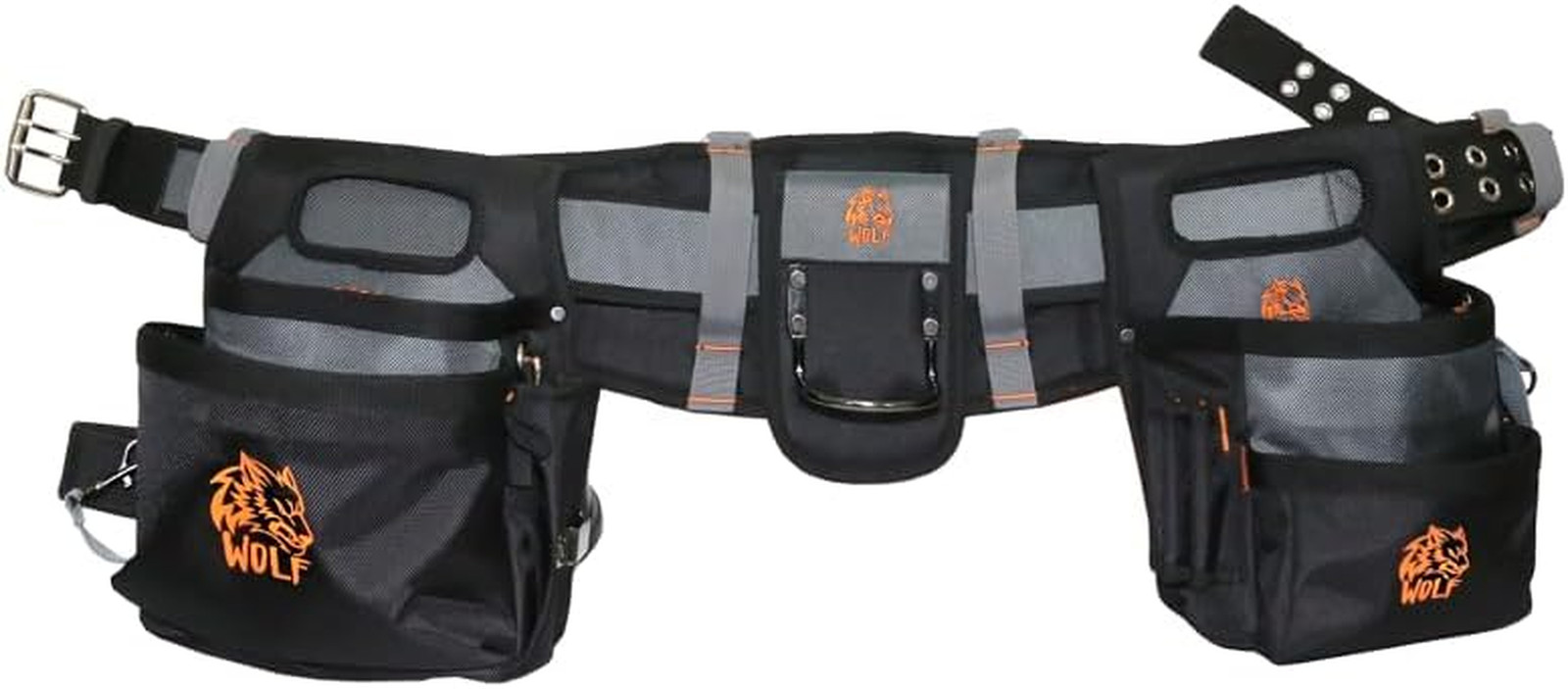 WOLF WTB300 Heavy-Duty Tool Belt with Pouch for Contractors & Electricians