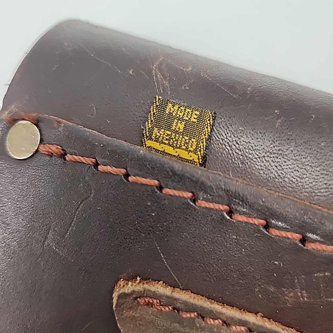 Vtg DeWalt Leather Drill Holster Pouch for Carpenter Electric Tool Belt CC-411DW