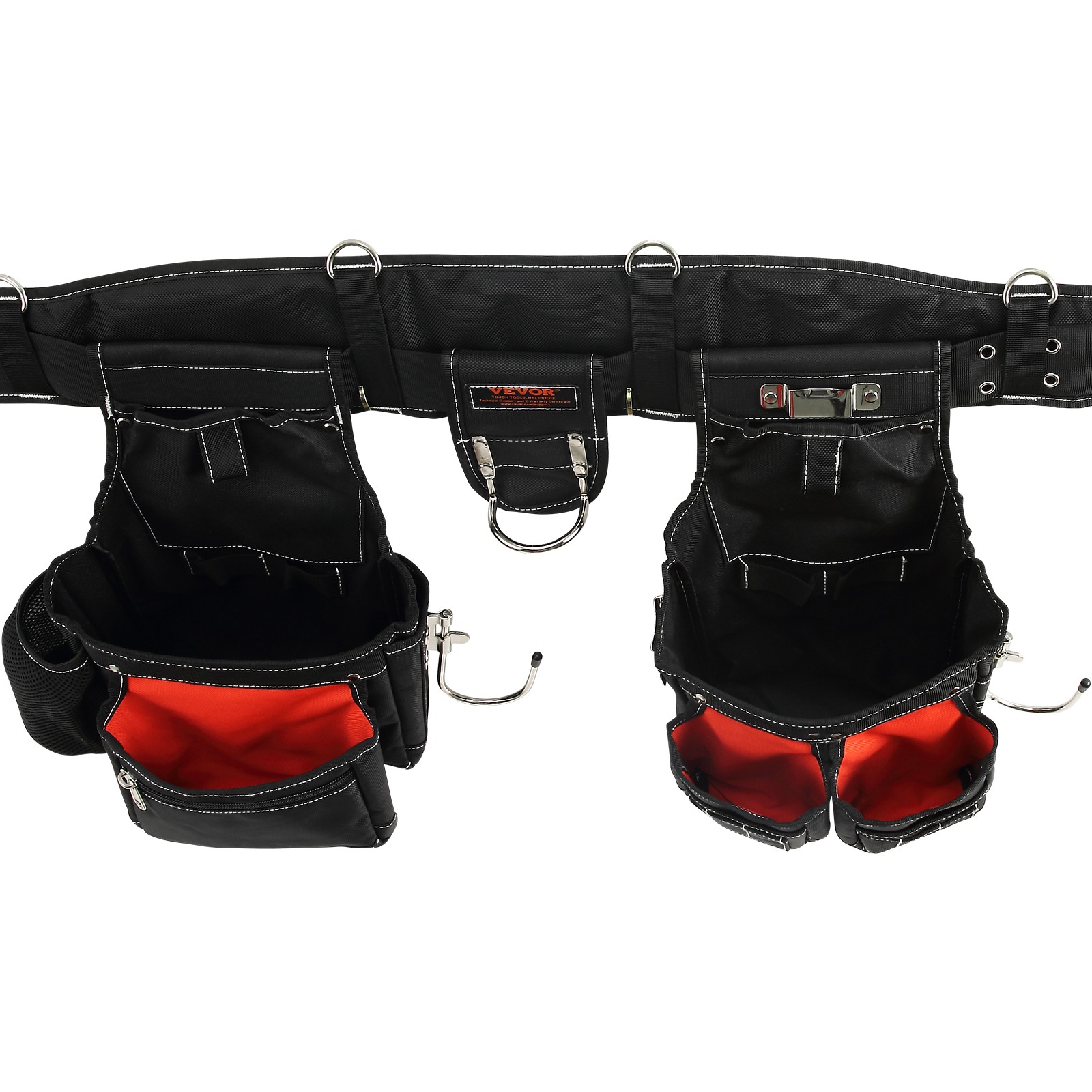 VEVOR Tool Belt with Suspenders Adjustable Carpenter Tool Pouch 1680D Polyester
