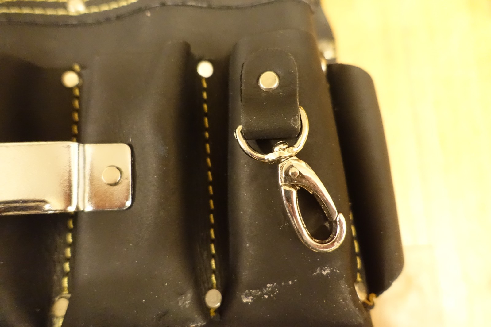 FESA PRO Electricians tool pouch, Black Leather, Brand New.